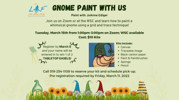 "Gnome" Paint With Us!